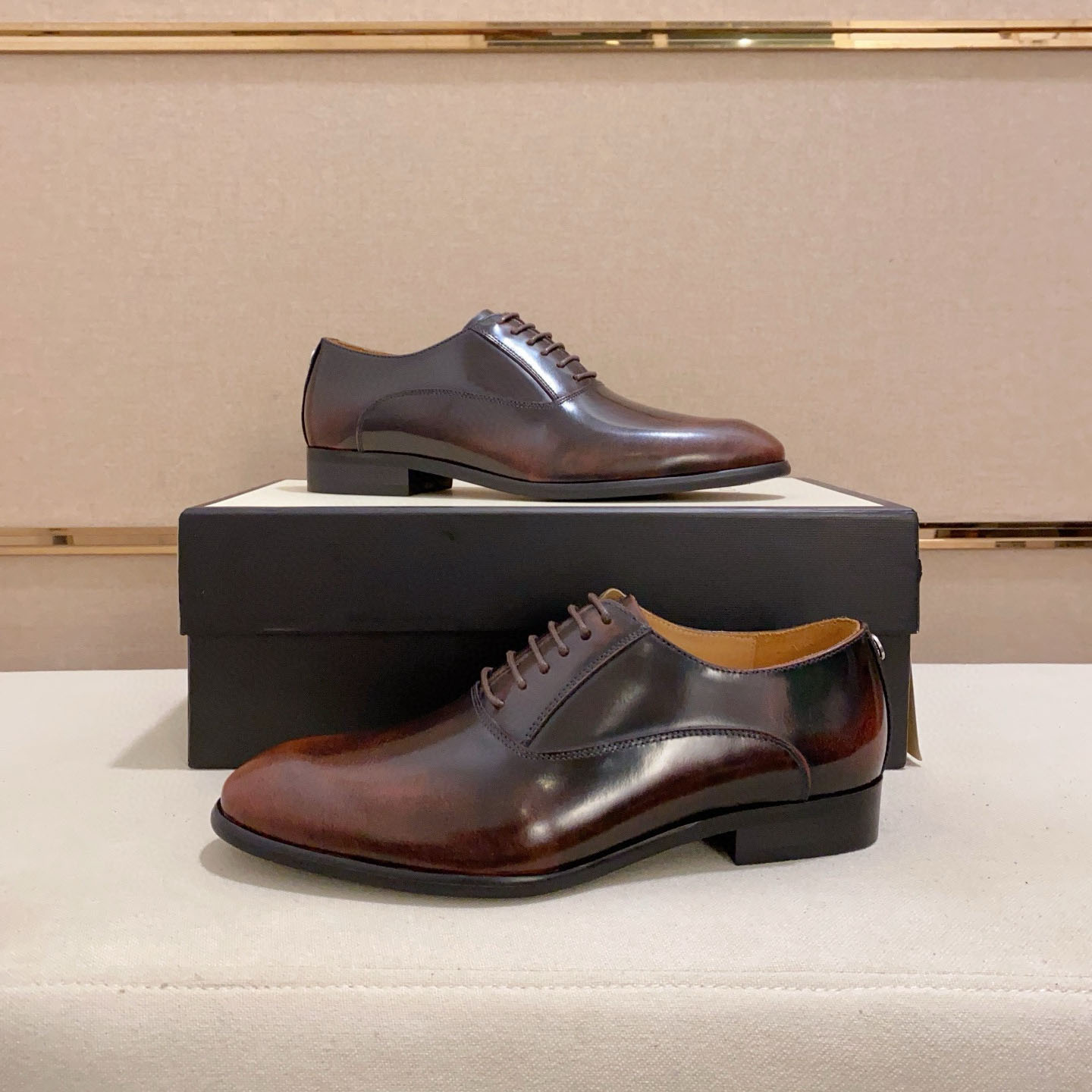 GG Lace-up Fashion Leather Shoes BV250616