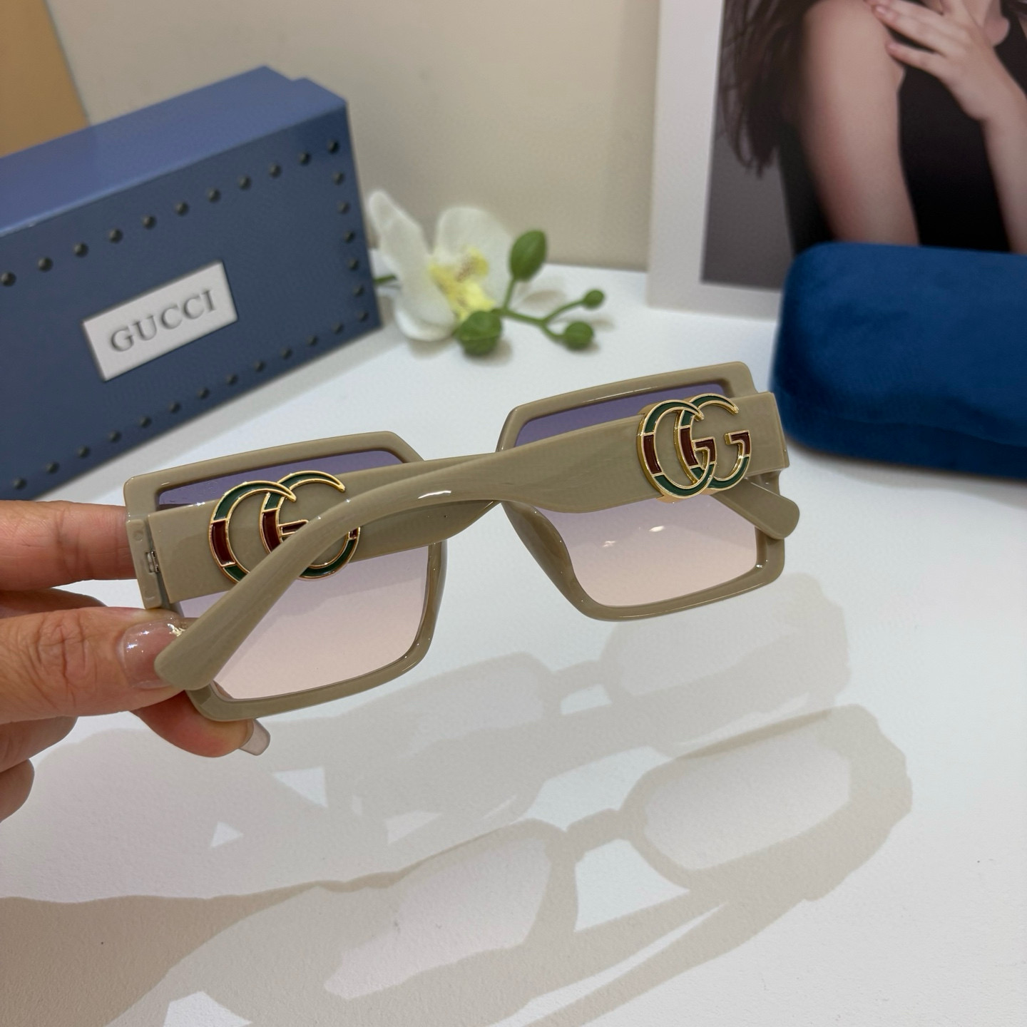 GG Square Sunglasses BV2506106
