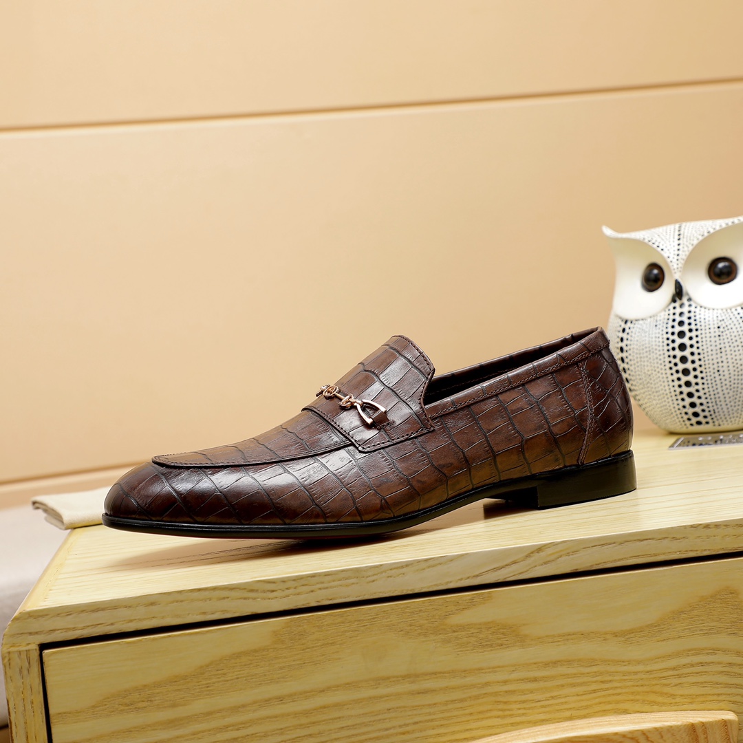 GG Men's Horsebit Leather Shoes BV250671