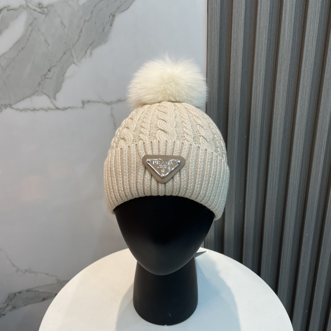 PRA Knitted Wool Hat Ev25061059