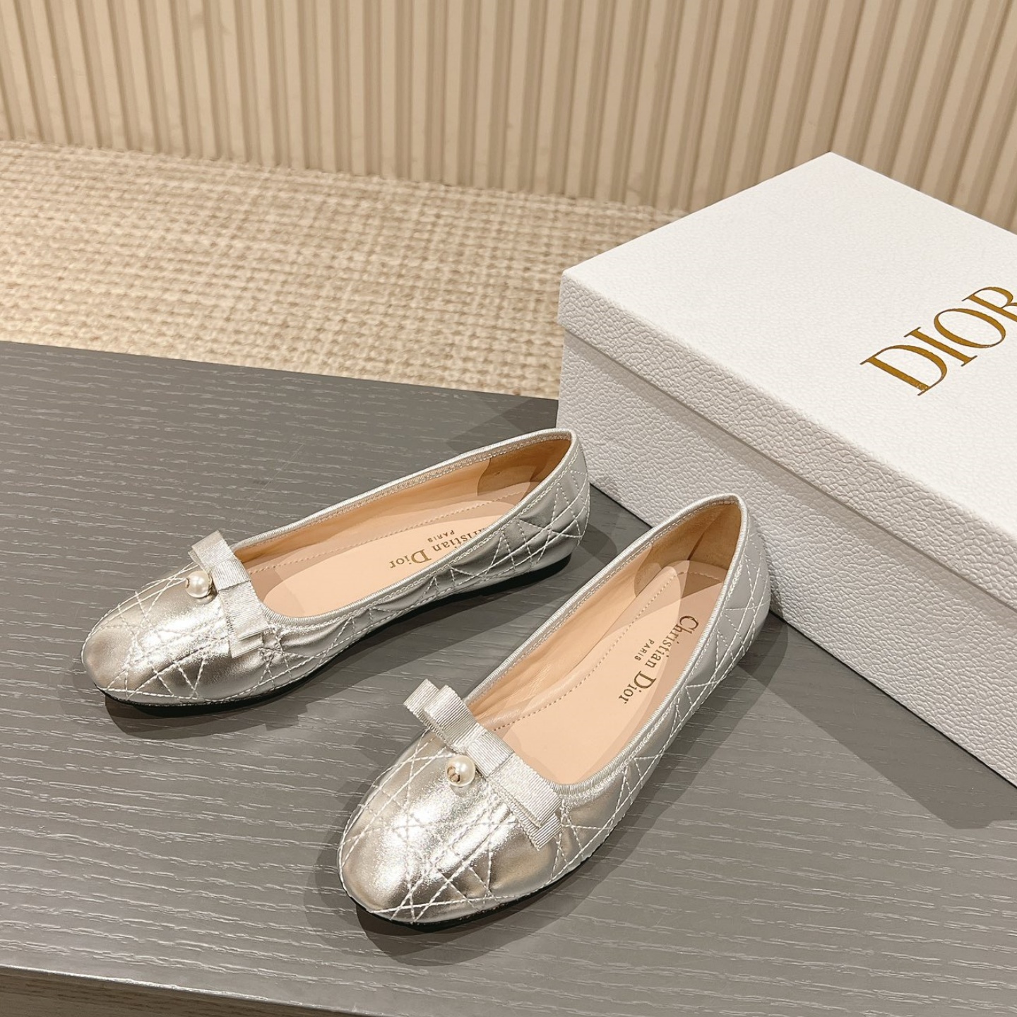 CD Silver-Tone Ballet Flat YV24061419