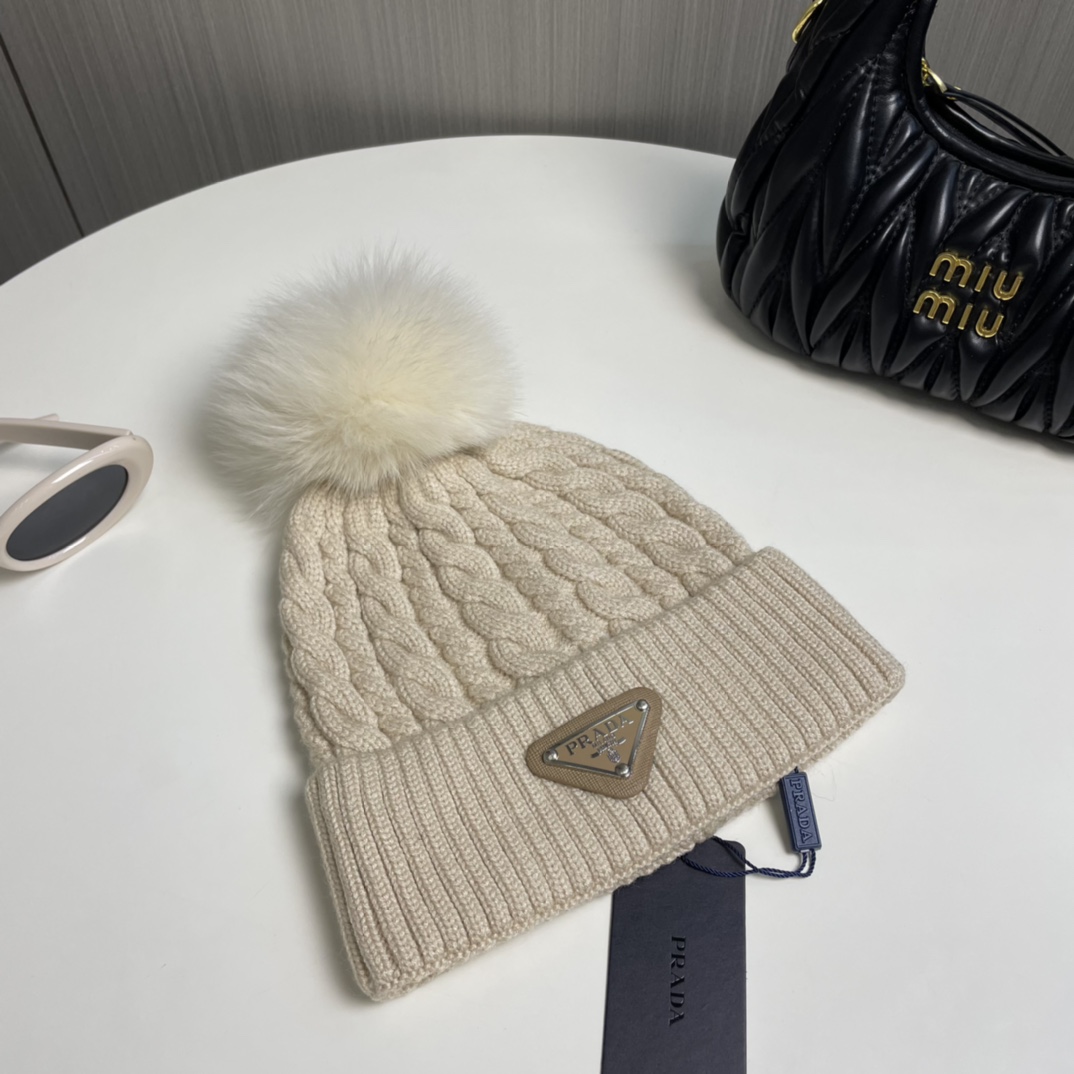 PRA Knitted Wool Hat Ev25061059