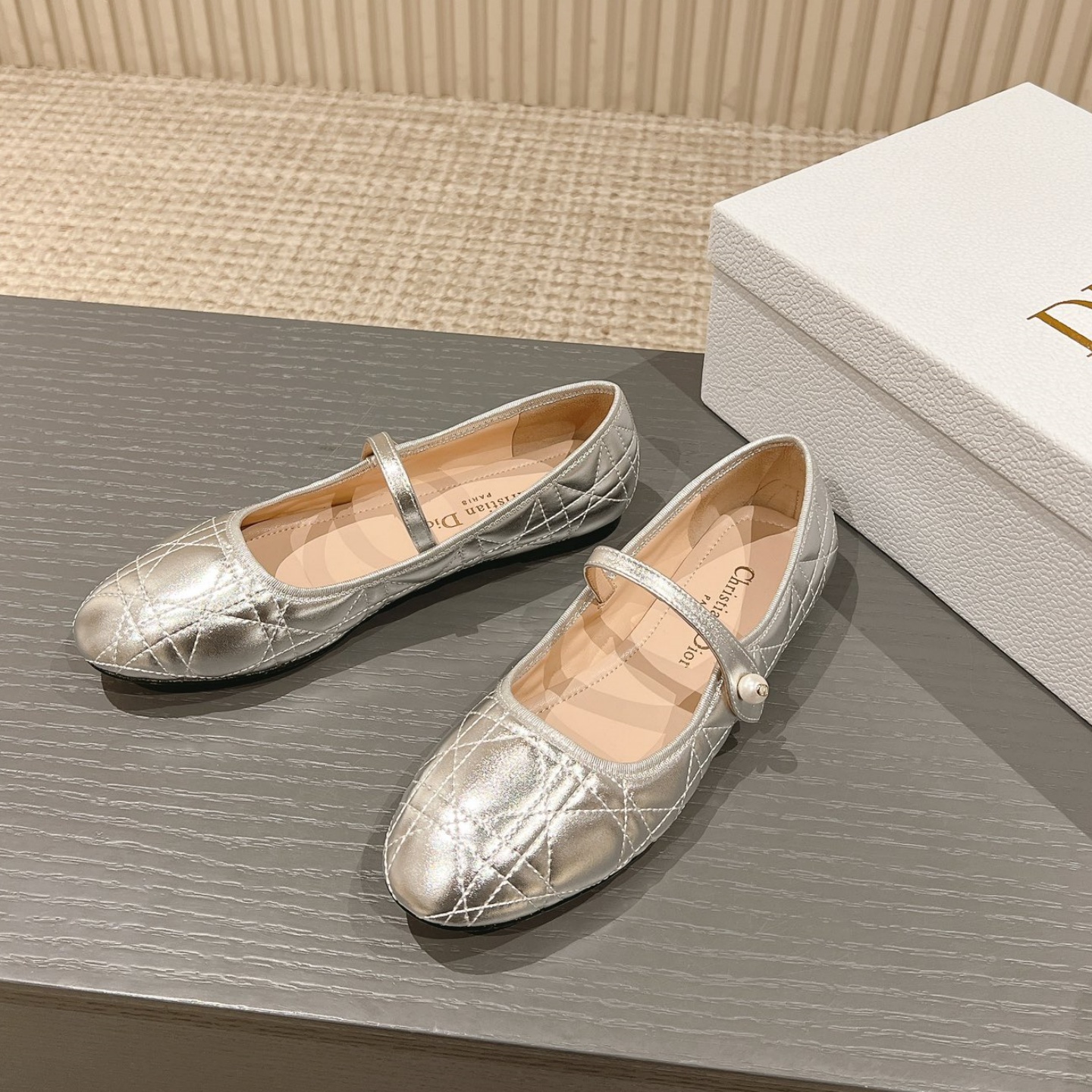 CD Silver-Tone Ballet Flat YV24061418