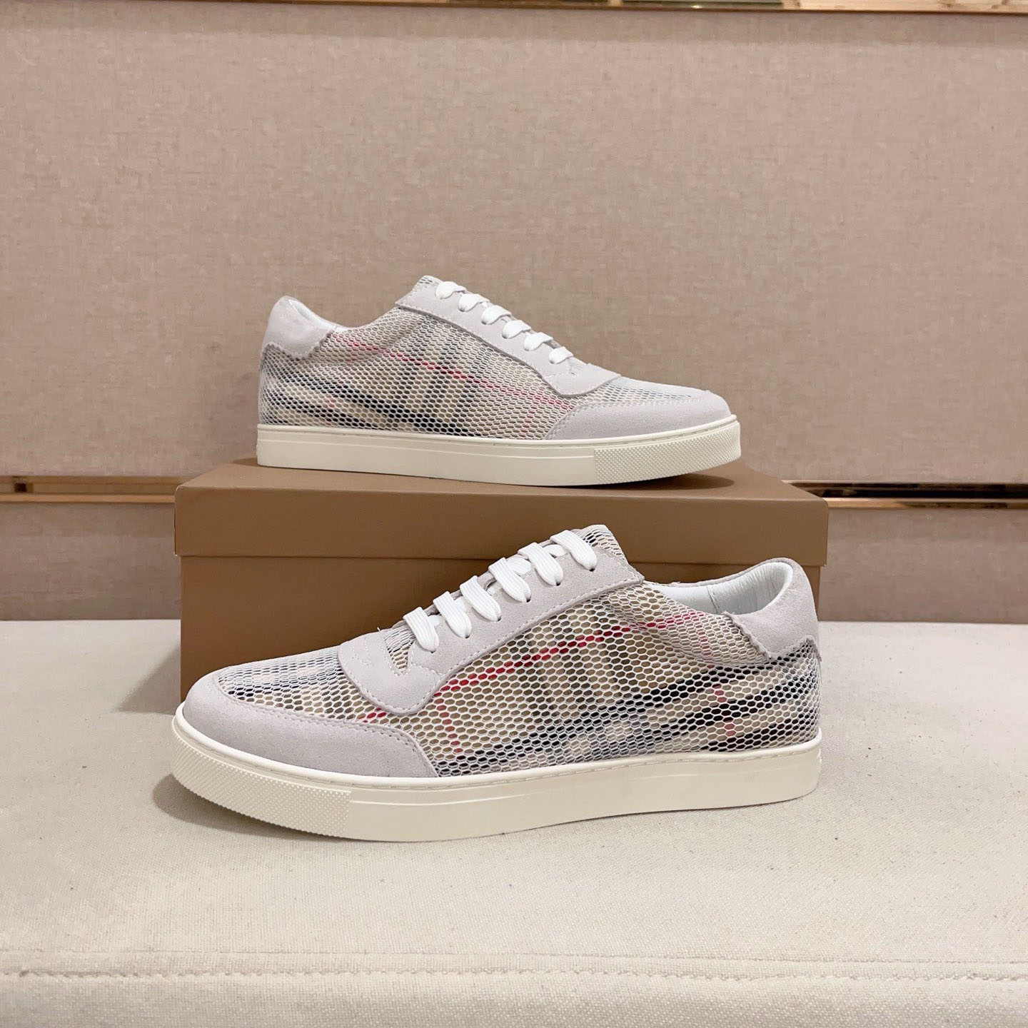 Bur Men's Mesh Twill Casual Shoes Ev25061217