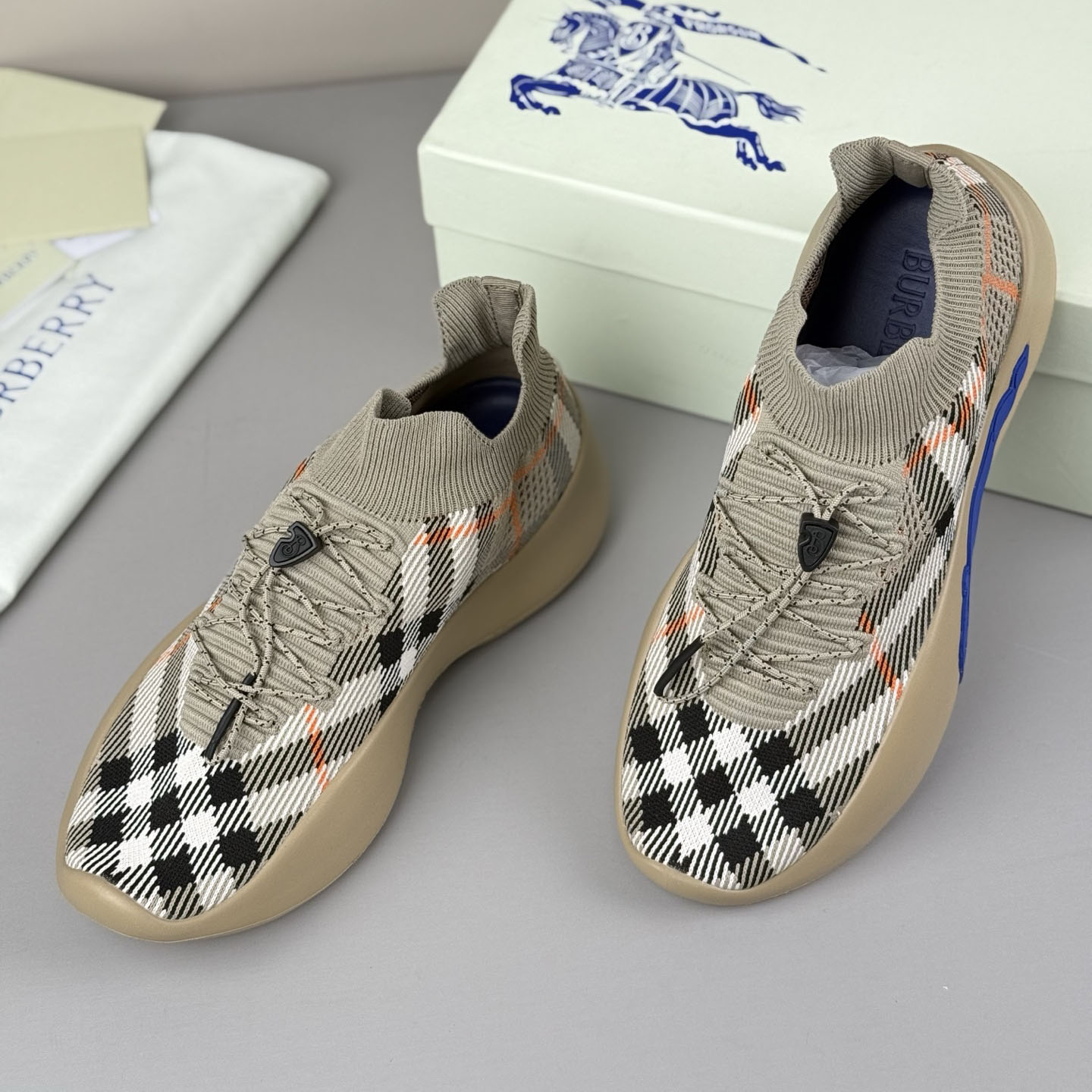 Bur Men's Knit Twill Sneakers Ev25061179