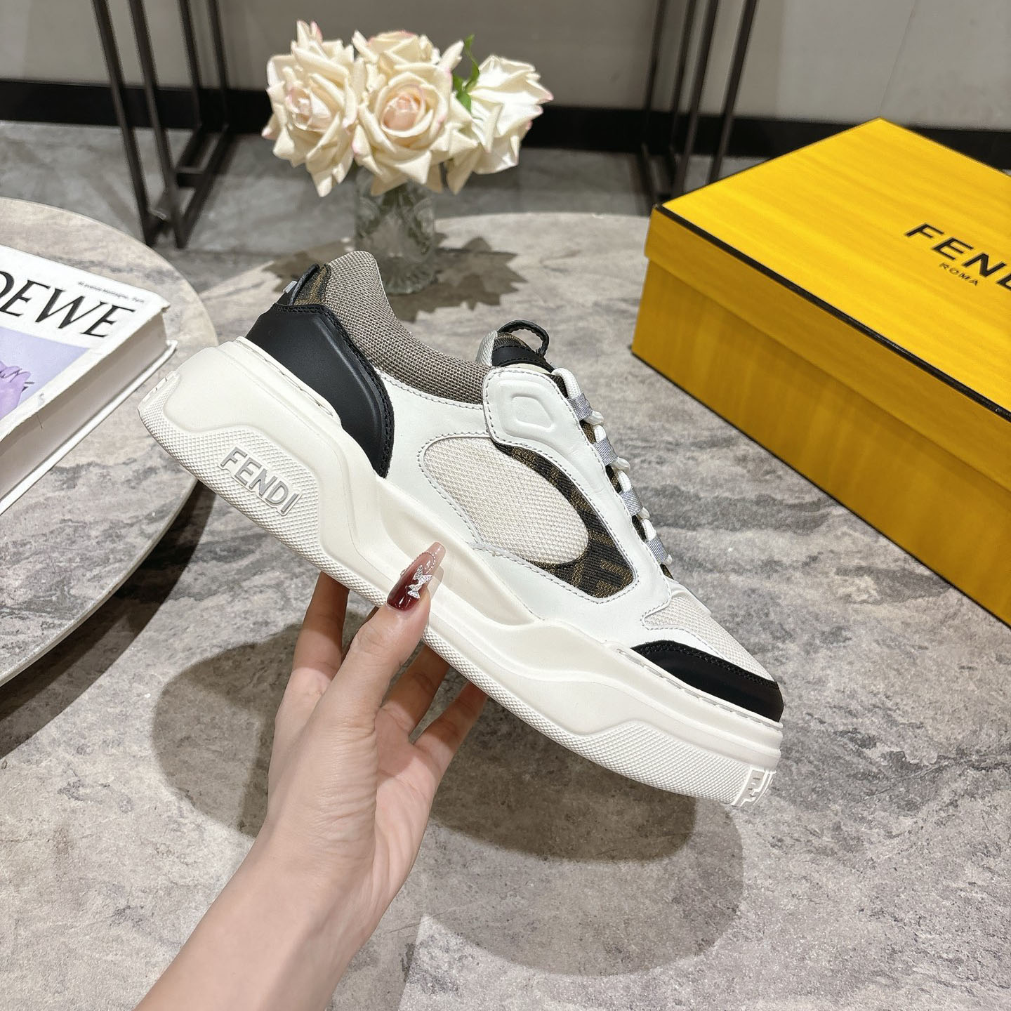 FD Latest Men's Lace-Up Casual Sports Shoes Ev25061227