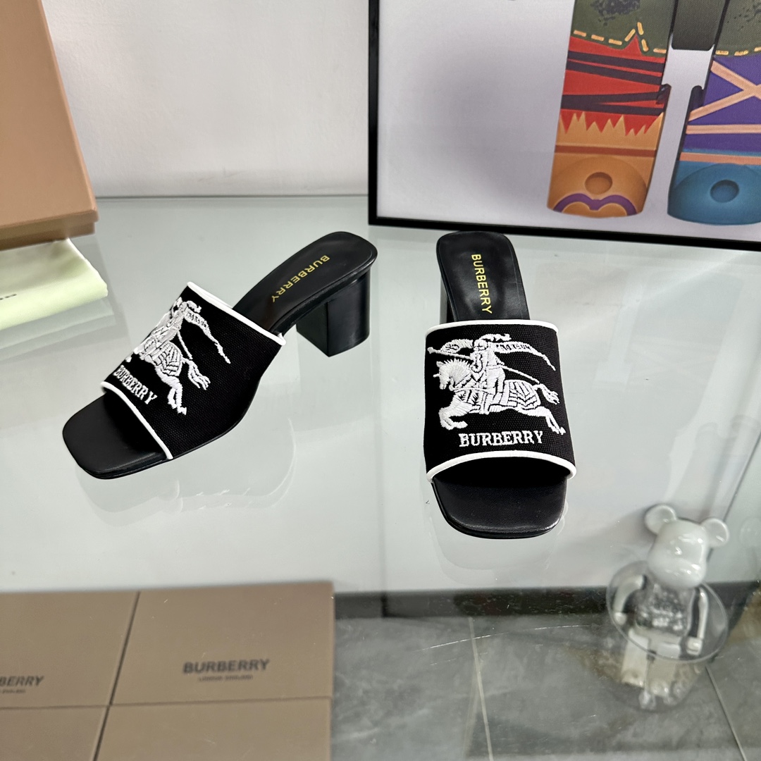 Bur Block Heel Sandals Ev25061177