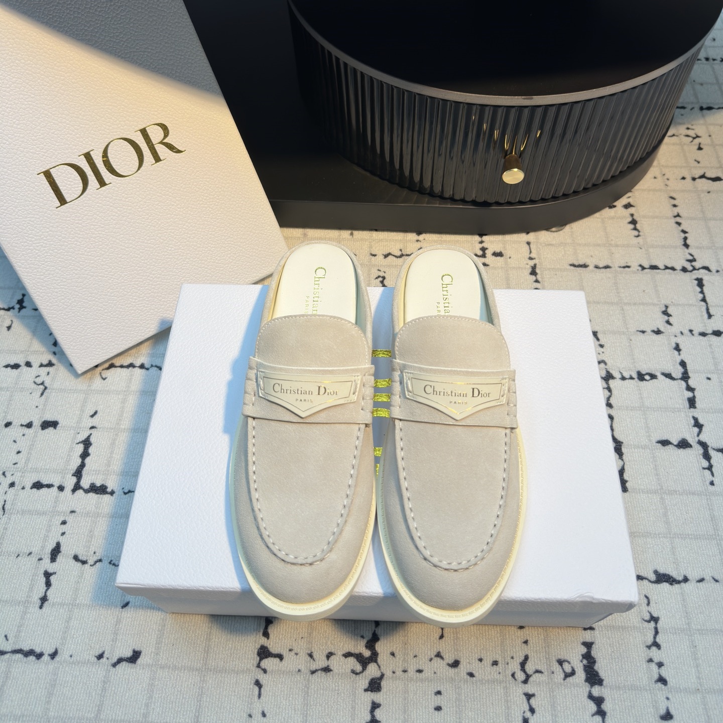 CD Suede Calfskin Street Mule YV24061716