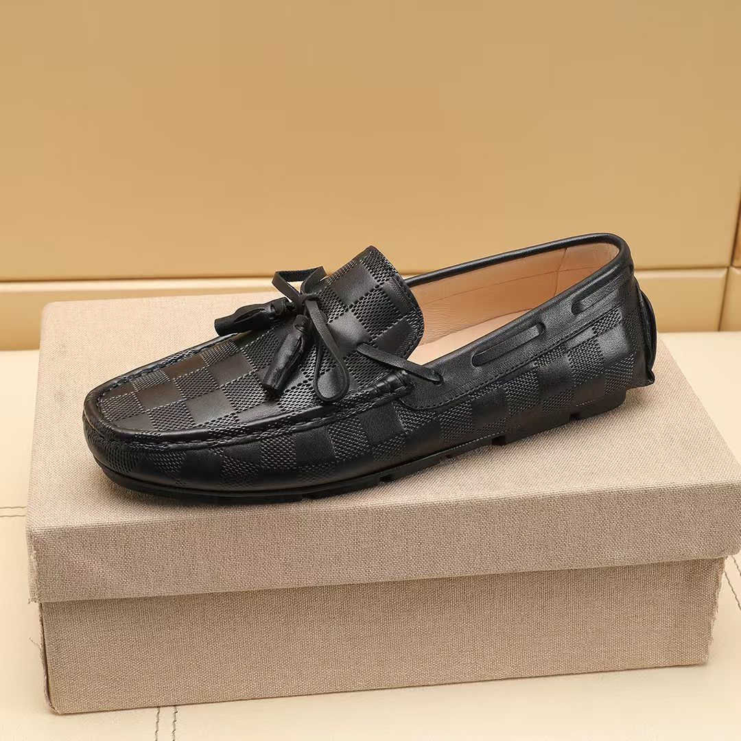 LV Embossed Tassel Checkered Loafers YV24061717