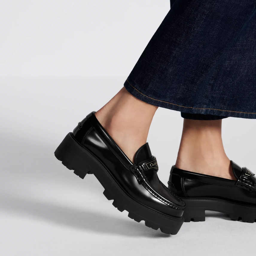 CD Thick - Soled Leather Platform Loafer YV24061711