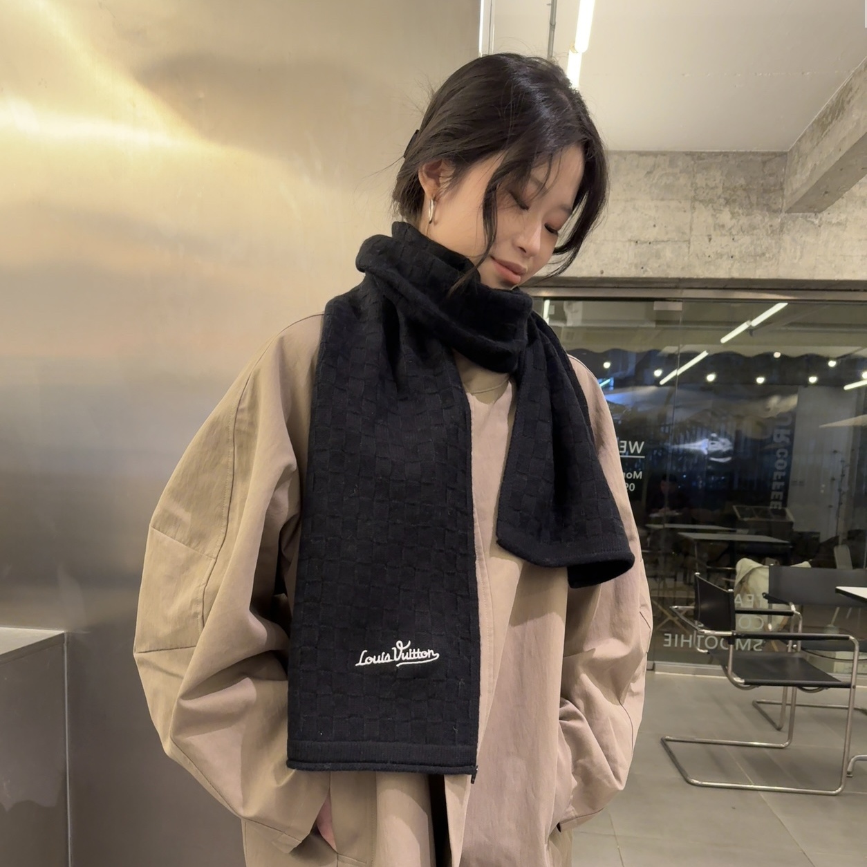 LV  Unisex  Cashmere Scarf YV25071113