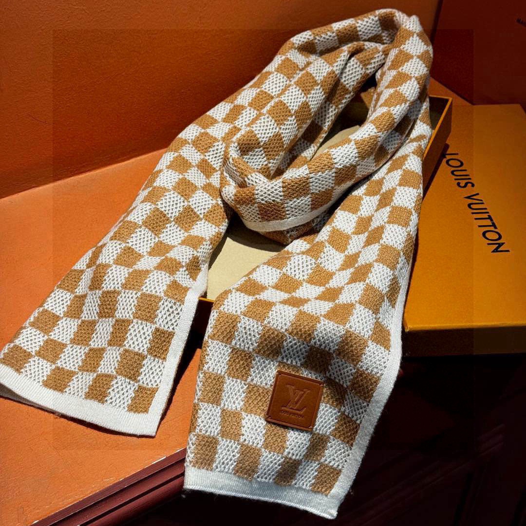 LV Men's Cashmere Scarf YV25071102