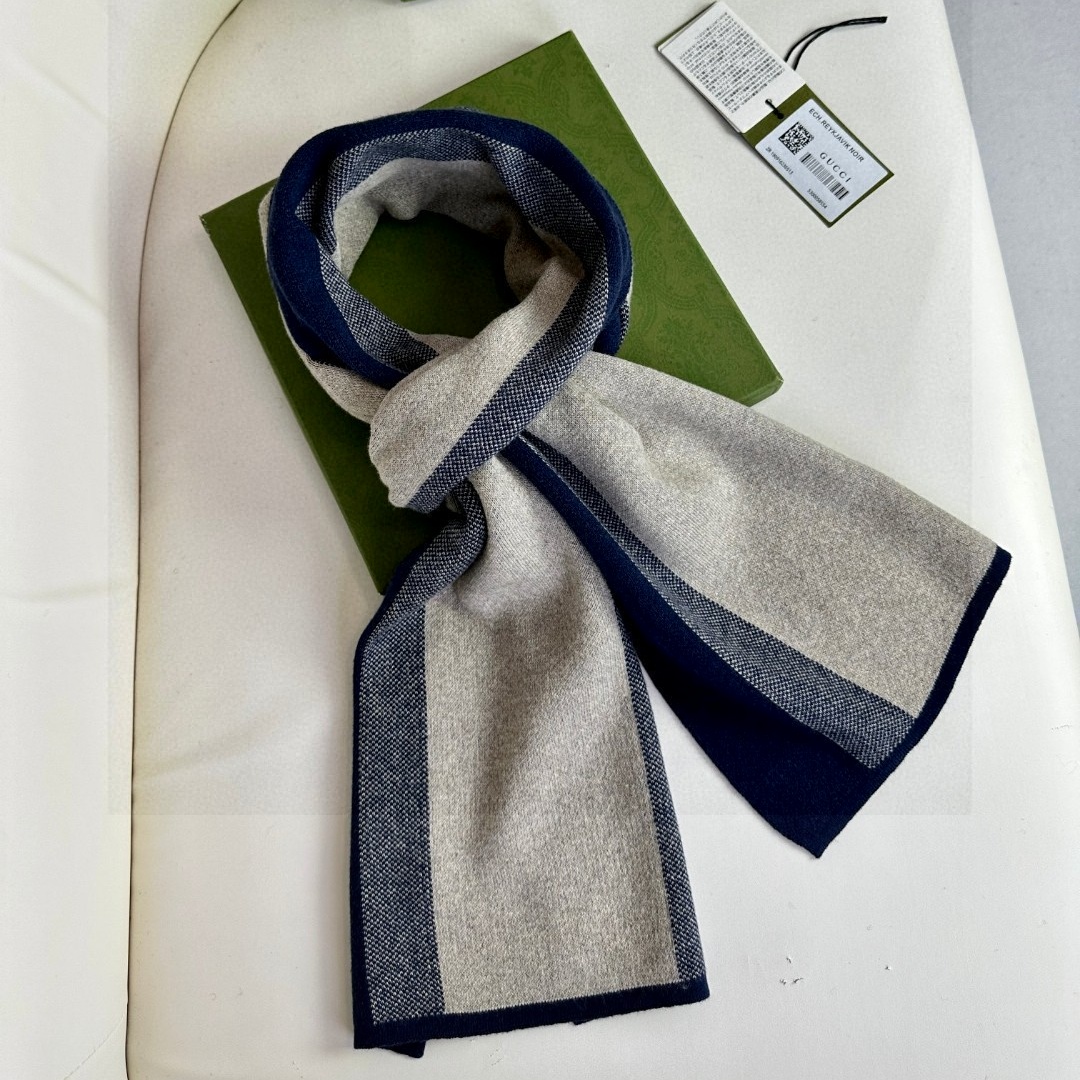 GG Men's Classic Stripes Scarf YV25071109