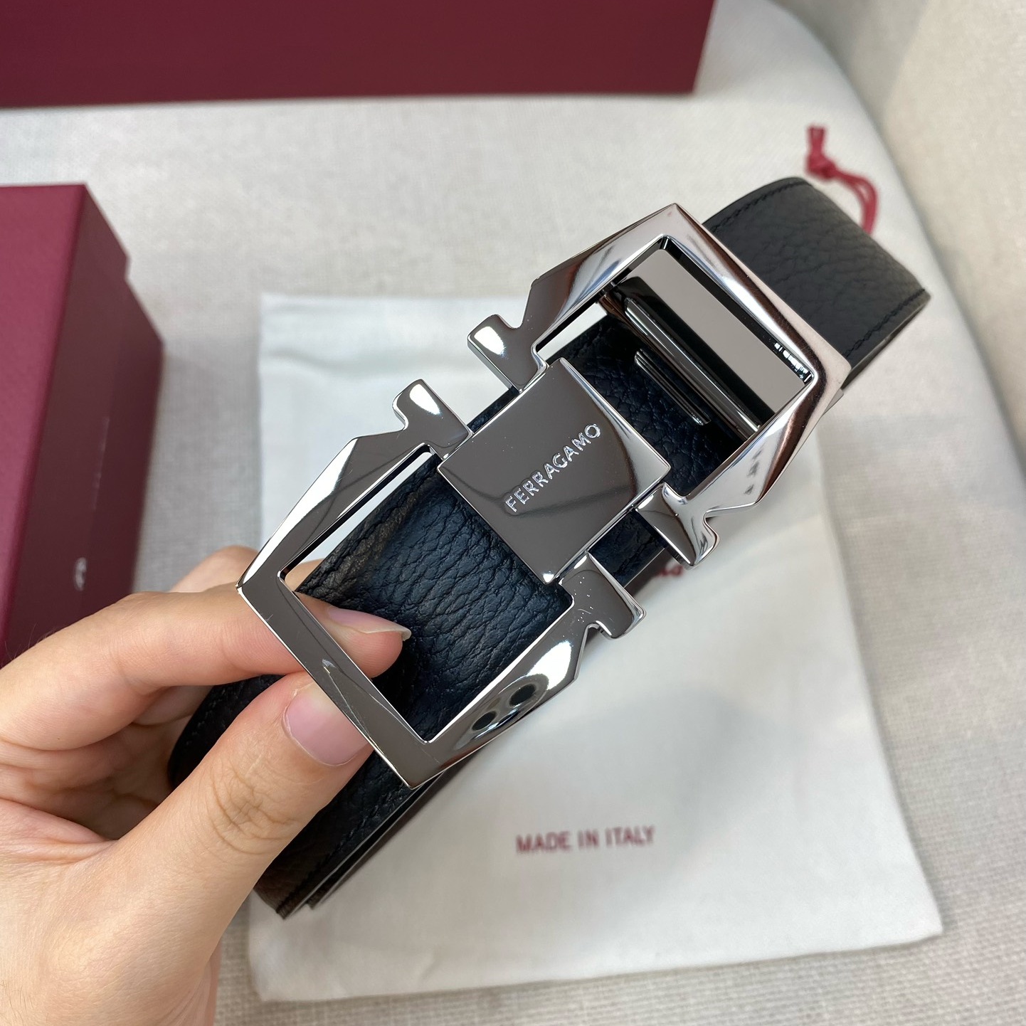 SF Men's basic style High - End Custom - Made Belt YV24071117