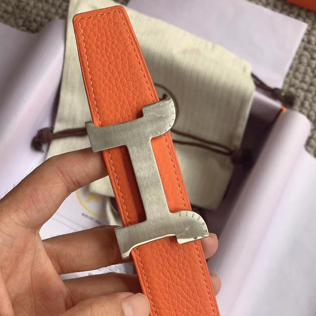 HM  horse - styled buckle cowhide leather belt YV24071225