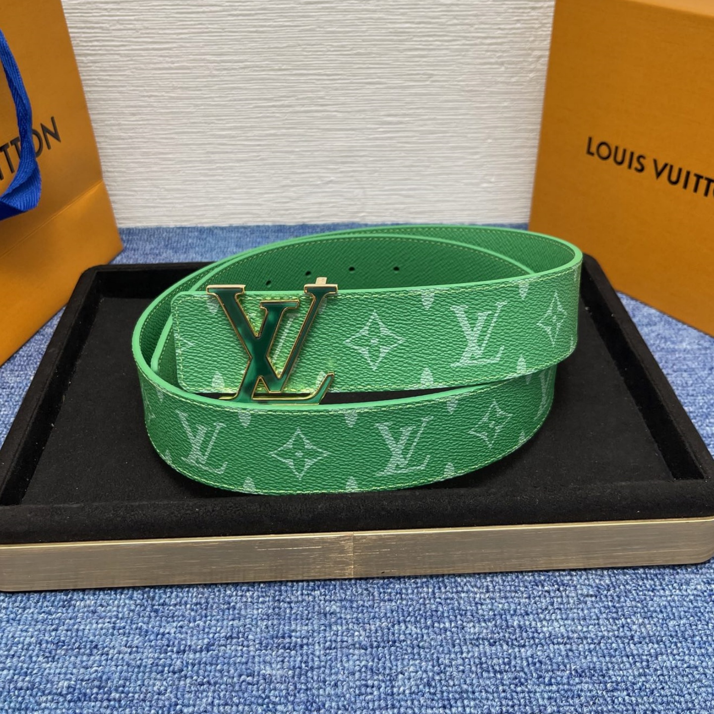 LV Unisex Monogram Canvas Cowhide Leather Belt YV24071203
