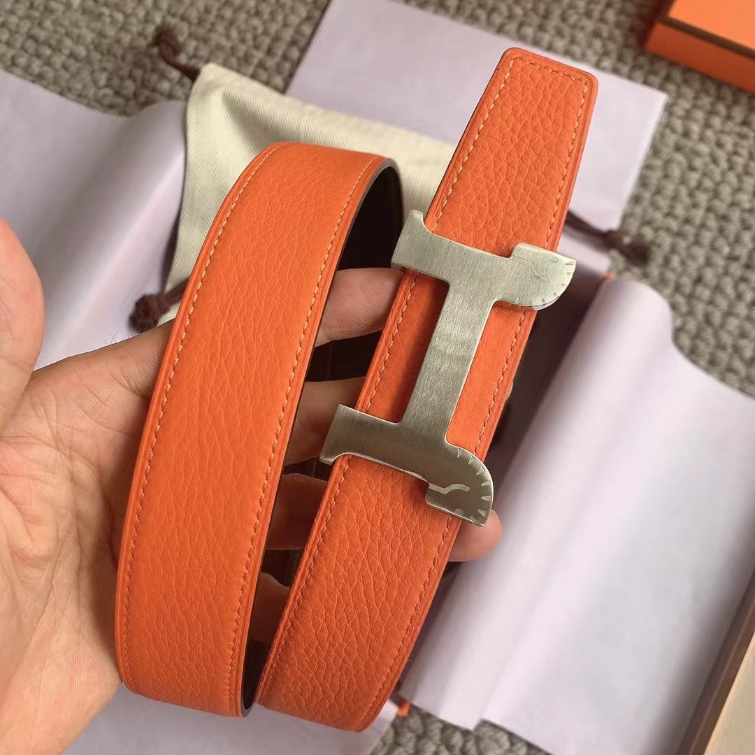 HM  horse - styled buckle cowhide leather belt YV24071225