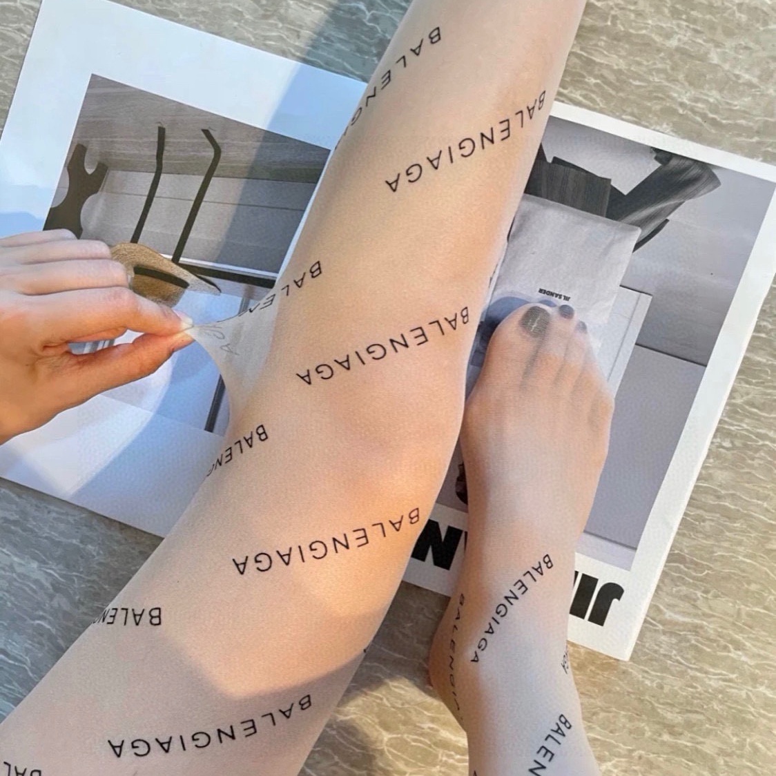 BLCG  Women's Monogram stockings YV24071318