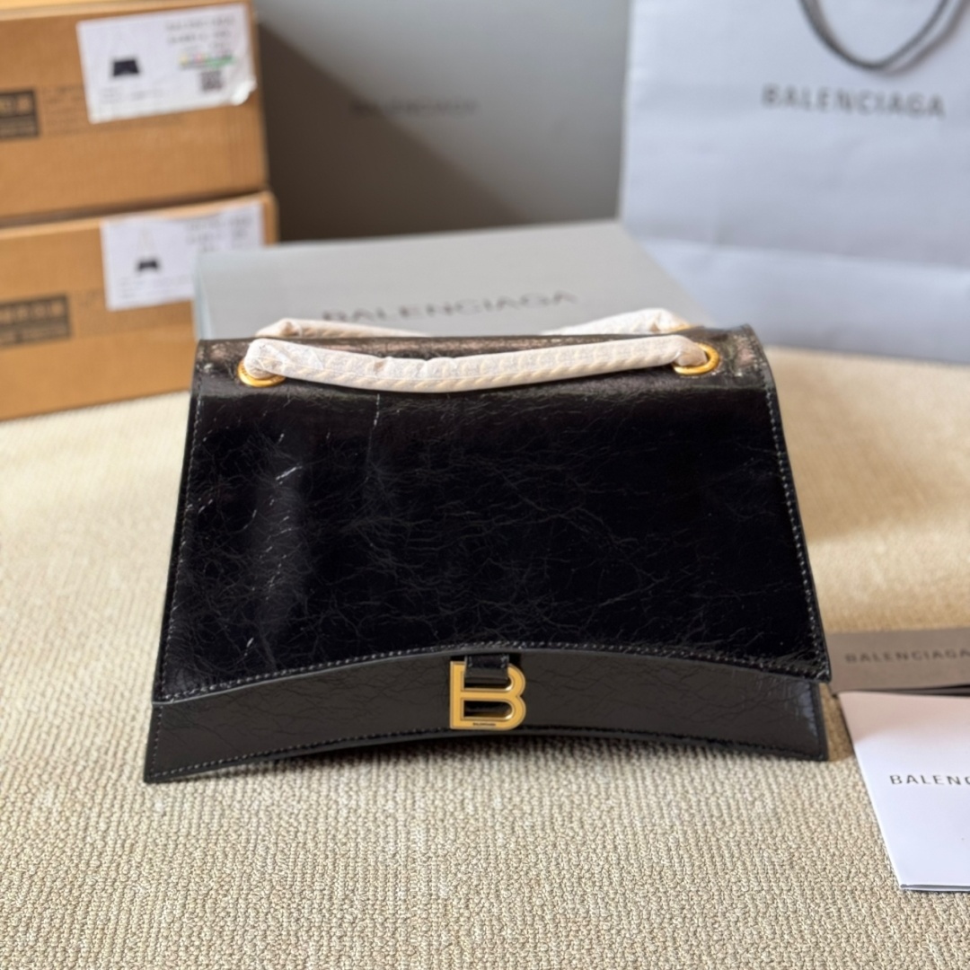 BLCG  Classic top - grain leather Hourglass bag YV24071327