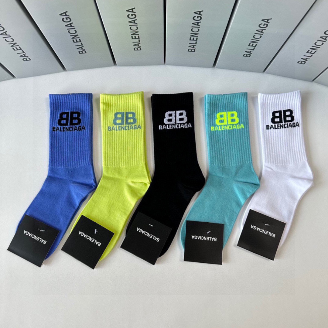 BLCG  Unisex Mid - Calf Socks Set YV24071310