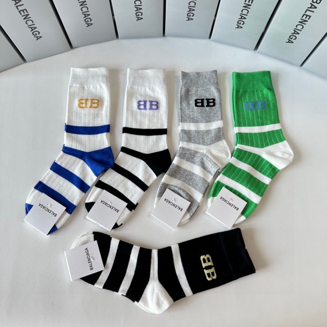 BLCG Unisex Mid - calf Socks Set YV24071309