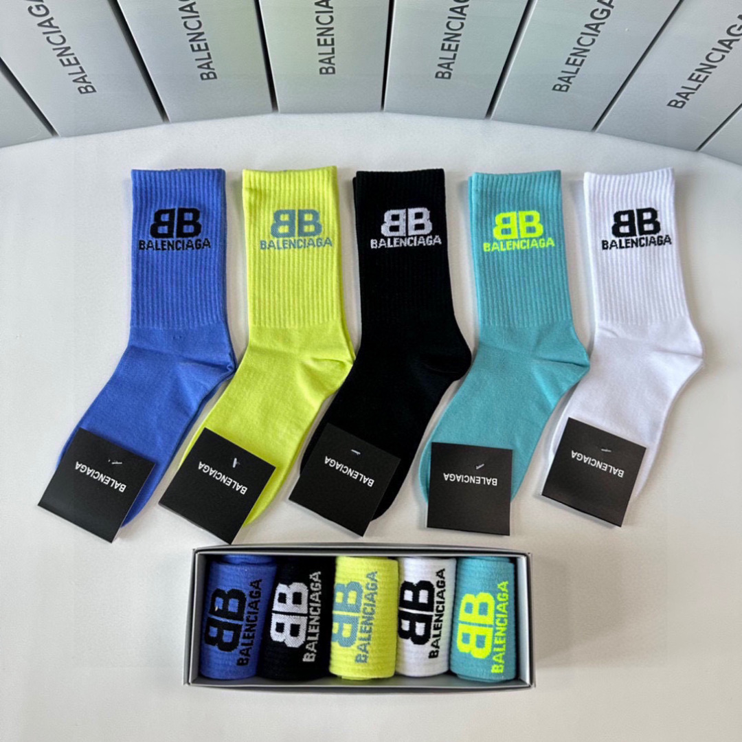 BLCG  Unisex Mid - Calf Socks Set YV24071310