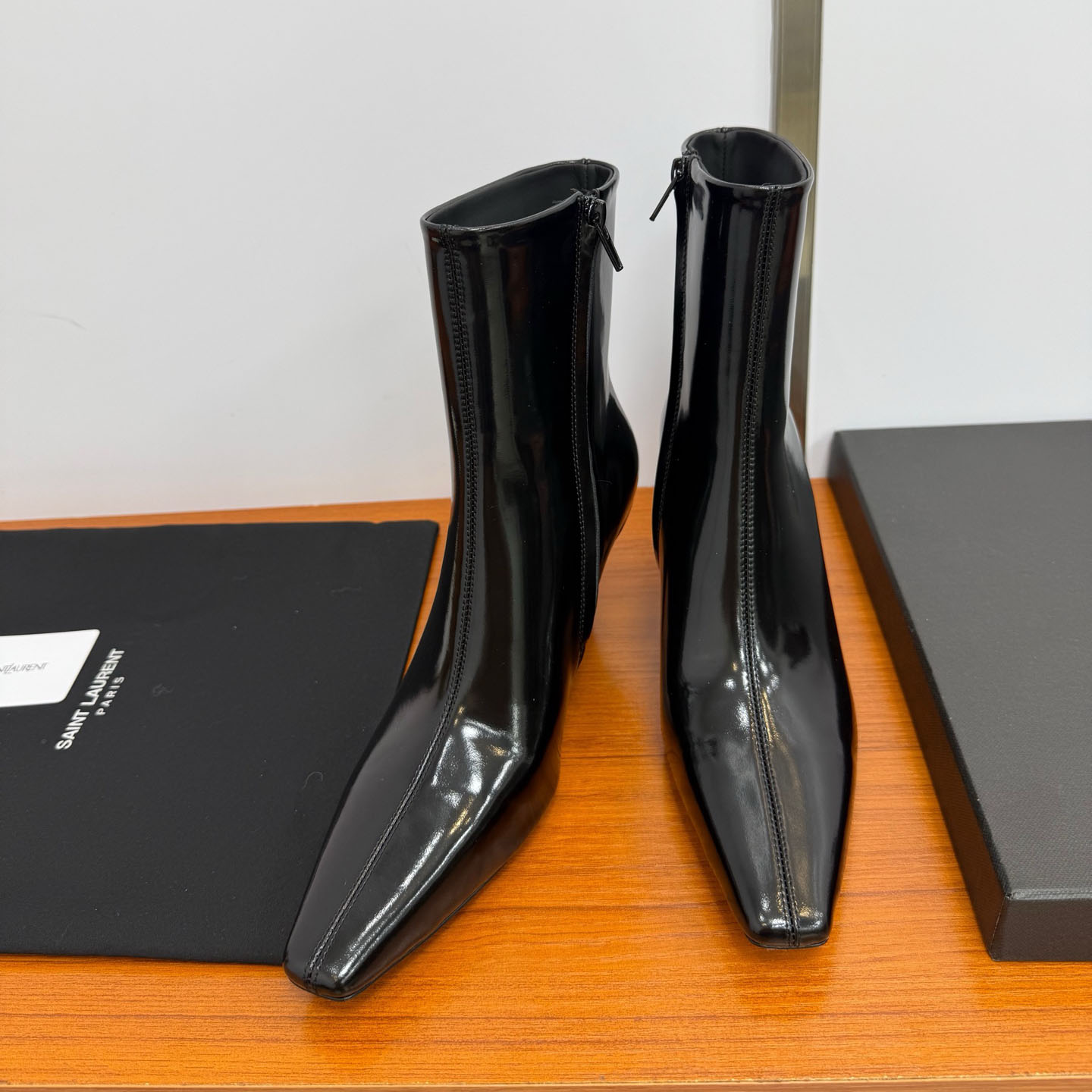 YSL 25New Side-Zip Heel Ankle Boots DD25071455