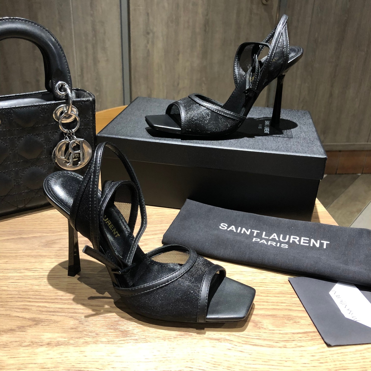 YSL Mesh High-Heel Sandals DD25071457