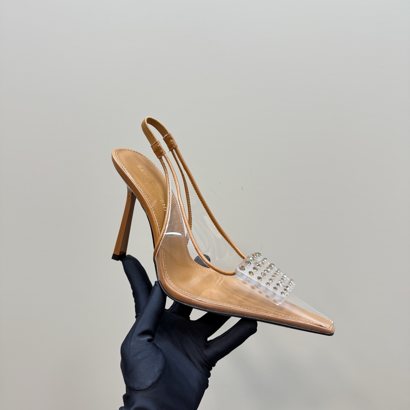 YSL Square Buckle Clear Heels DD25071452