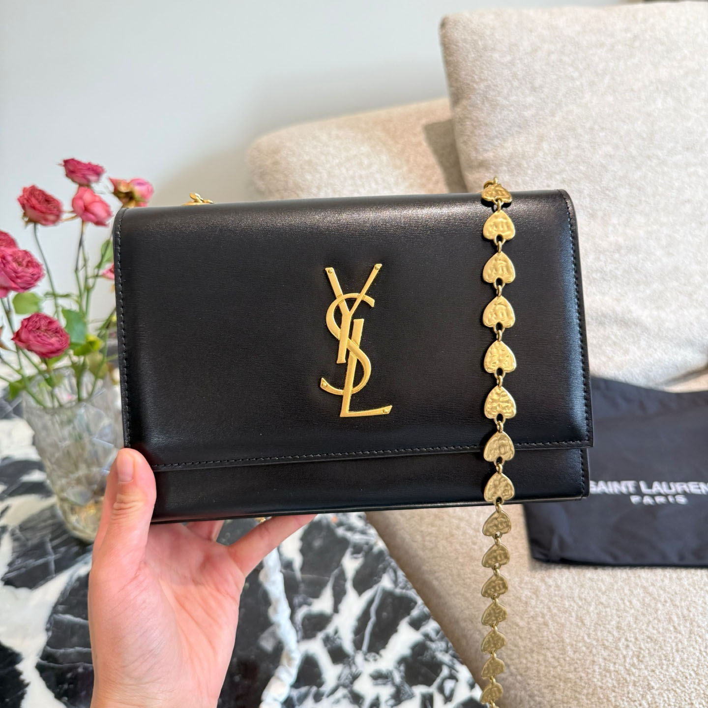 YSL Kate Heart Chain Bag DD25071448