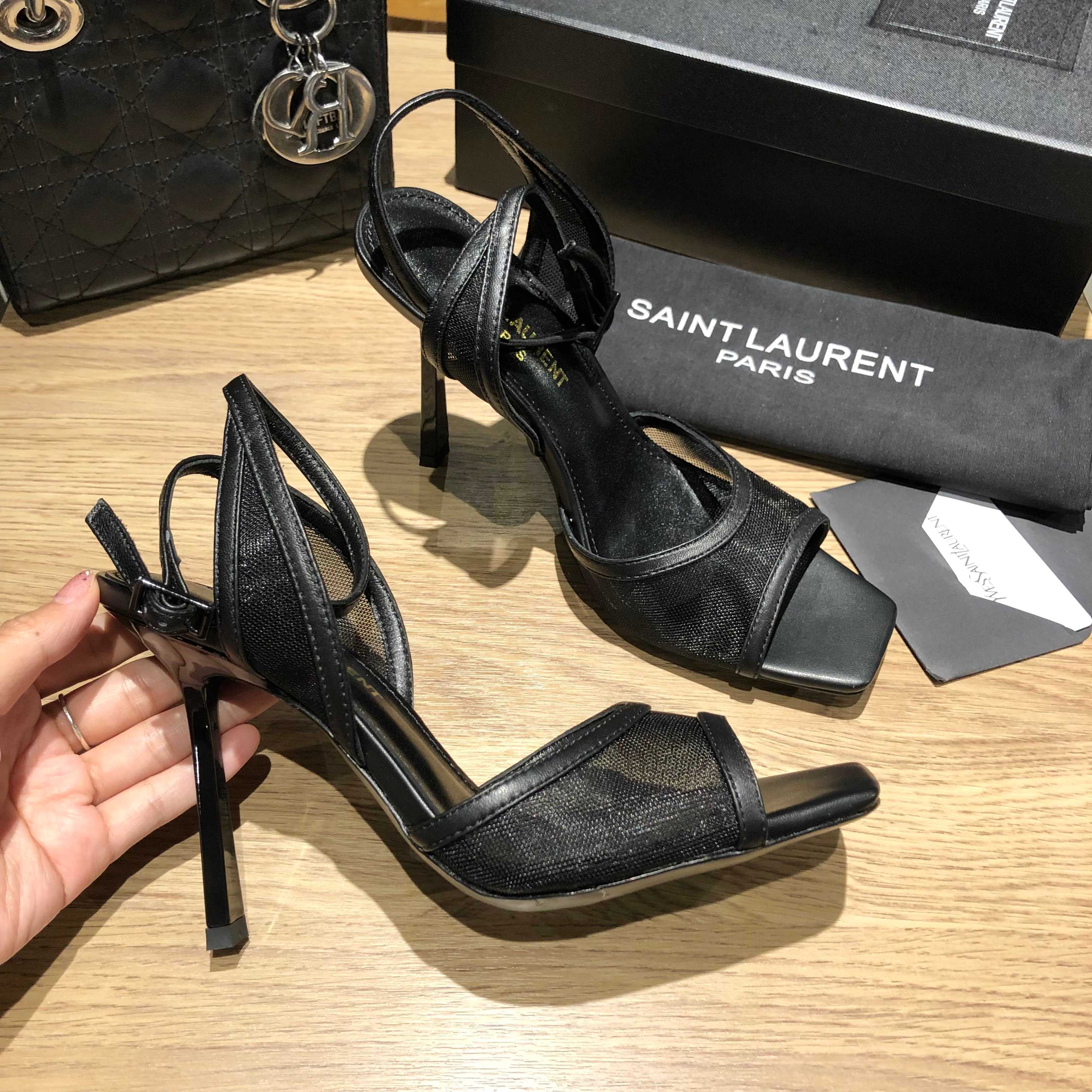 YSL Mesh High-Heel Sandals DD25071457