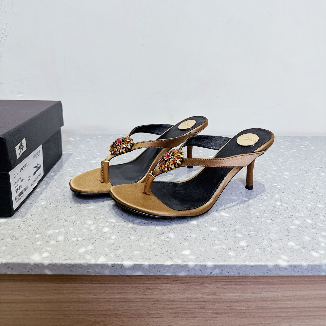 YSL New High-Heel Slippers DD25071454