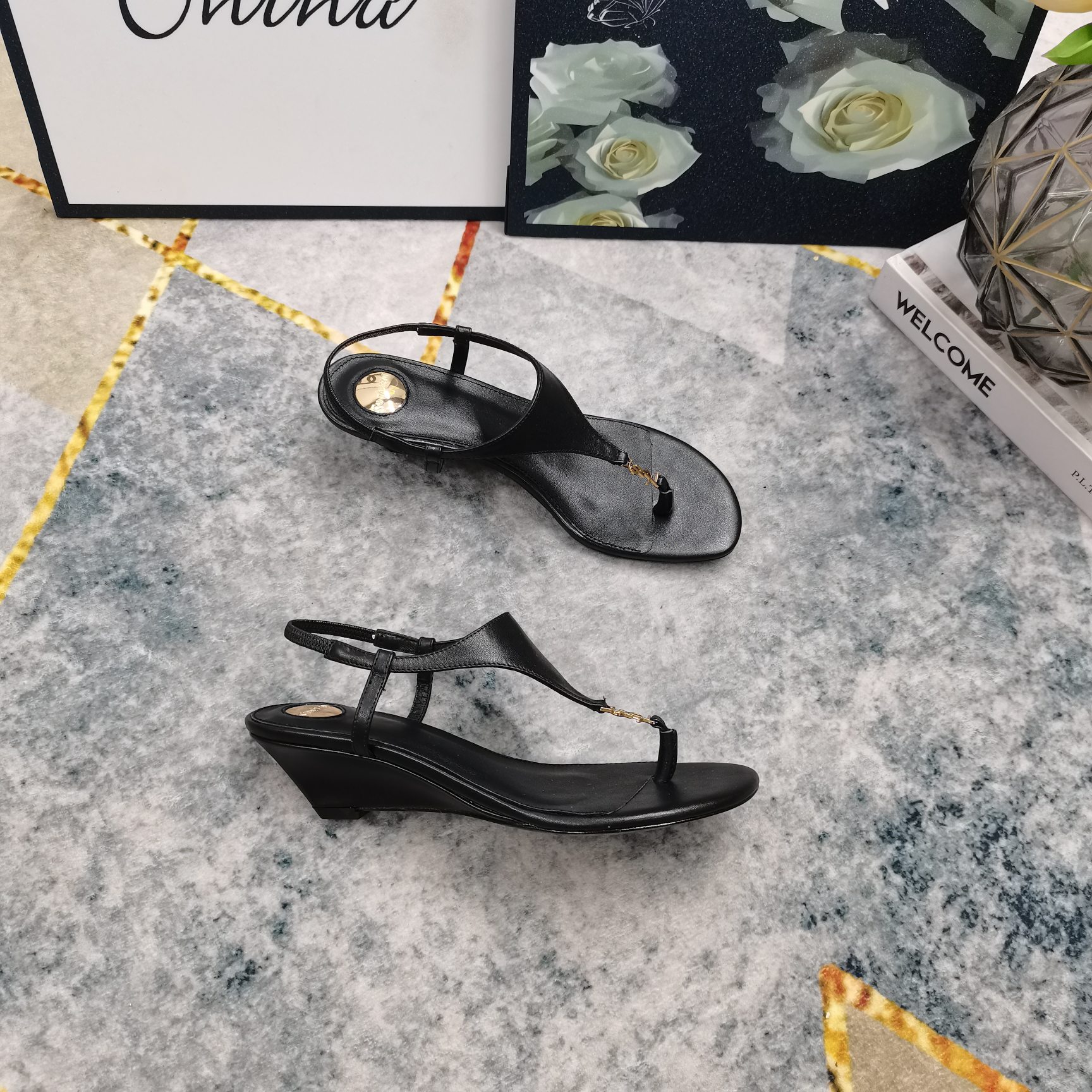 YSL 2025 Wedge Sandals DD25071517