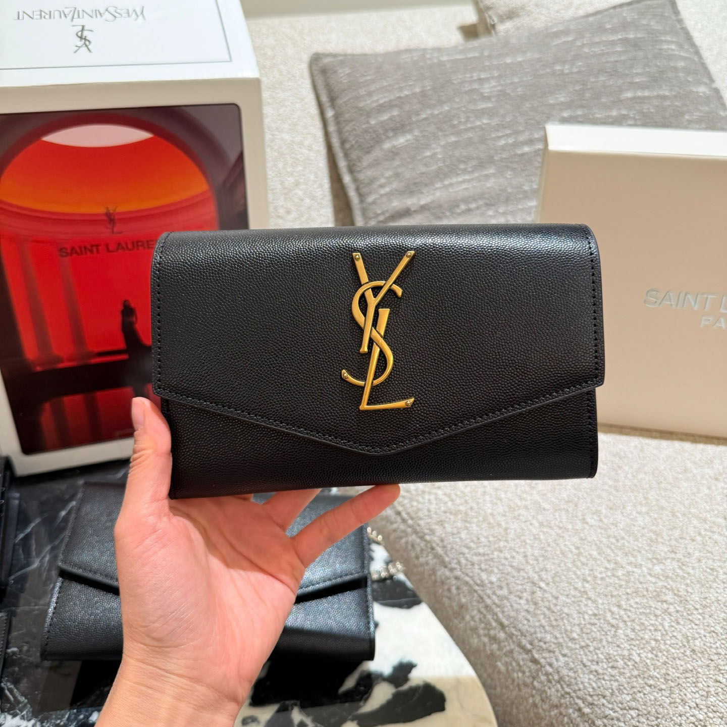 YSL Uptown Mini Envelope Bag DD25071547