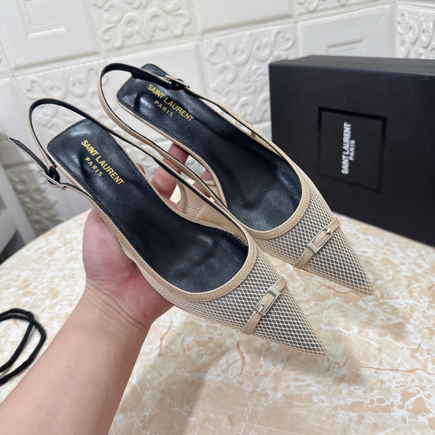 YSL 25 Low-Heel Sandals DD25071514