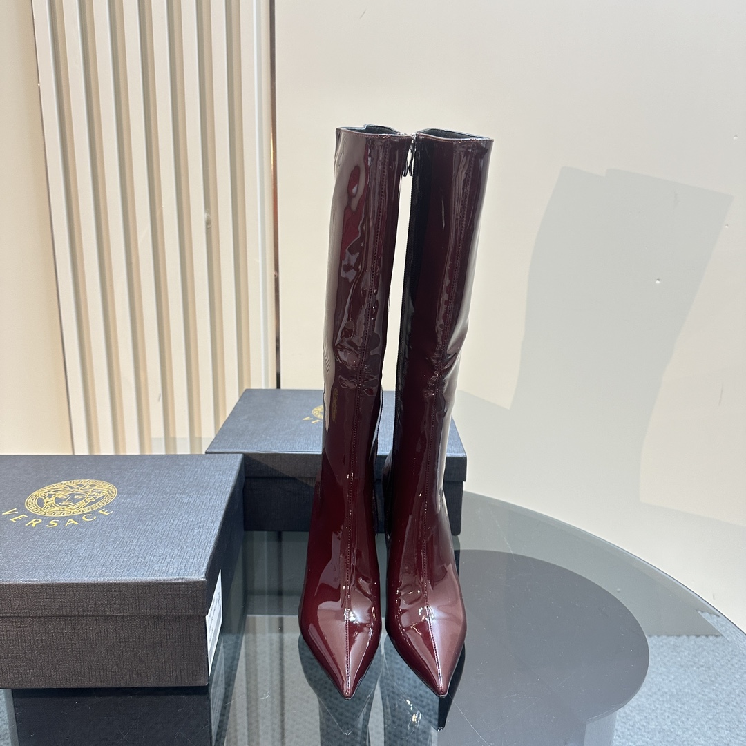Vs Women's Rose Patent Leather Boots DD25071636