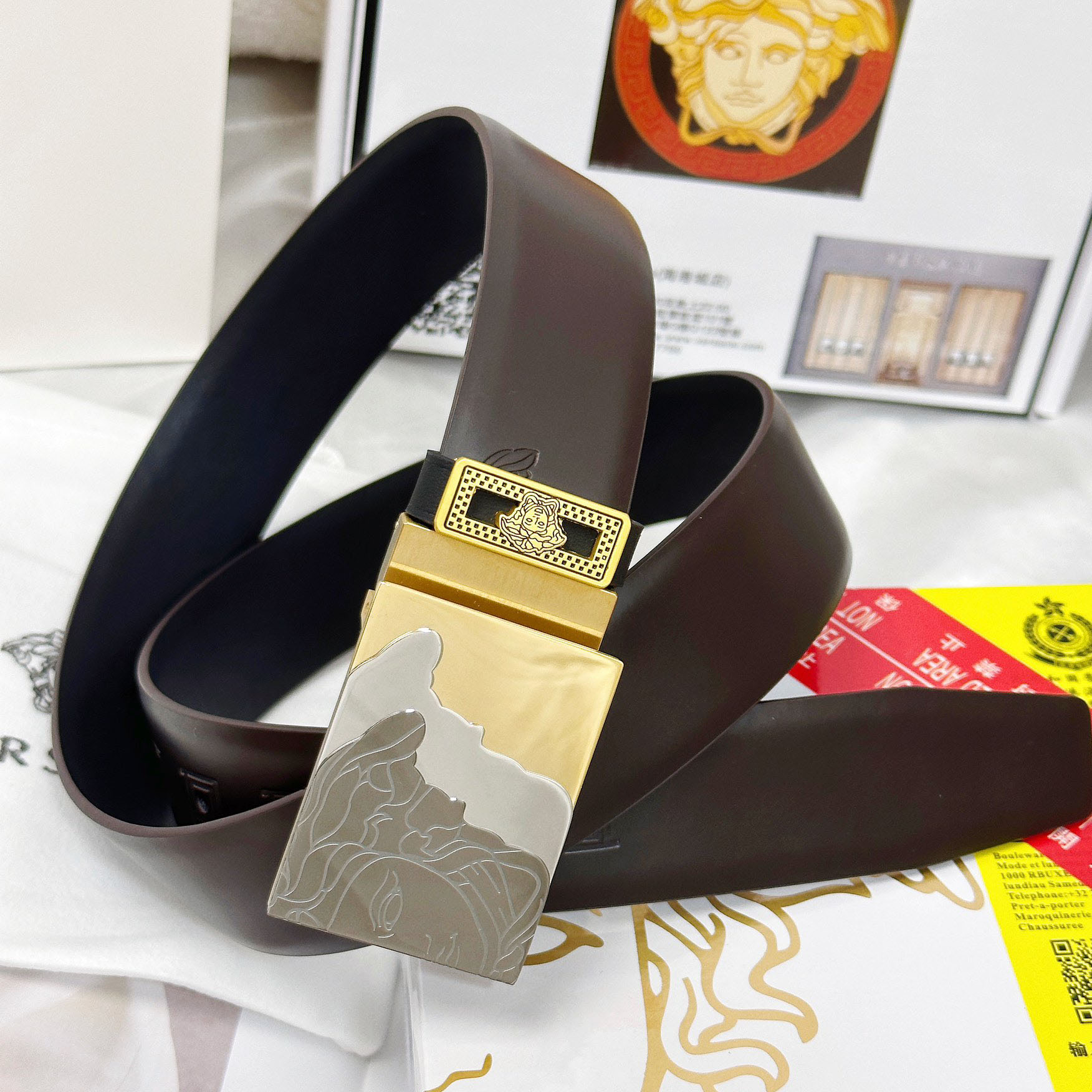 VS Men's Fashion Leather Belt DD25071611