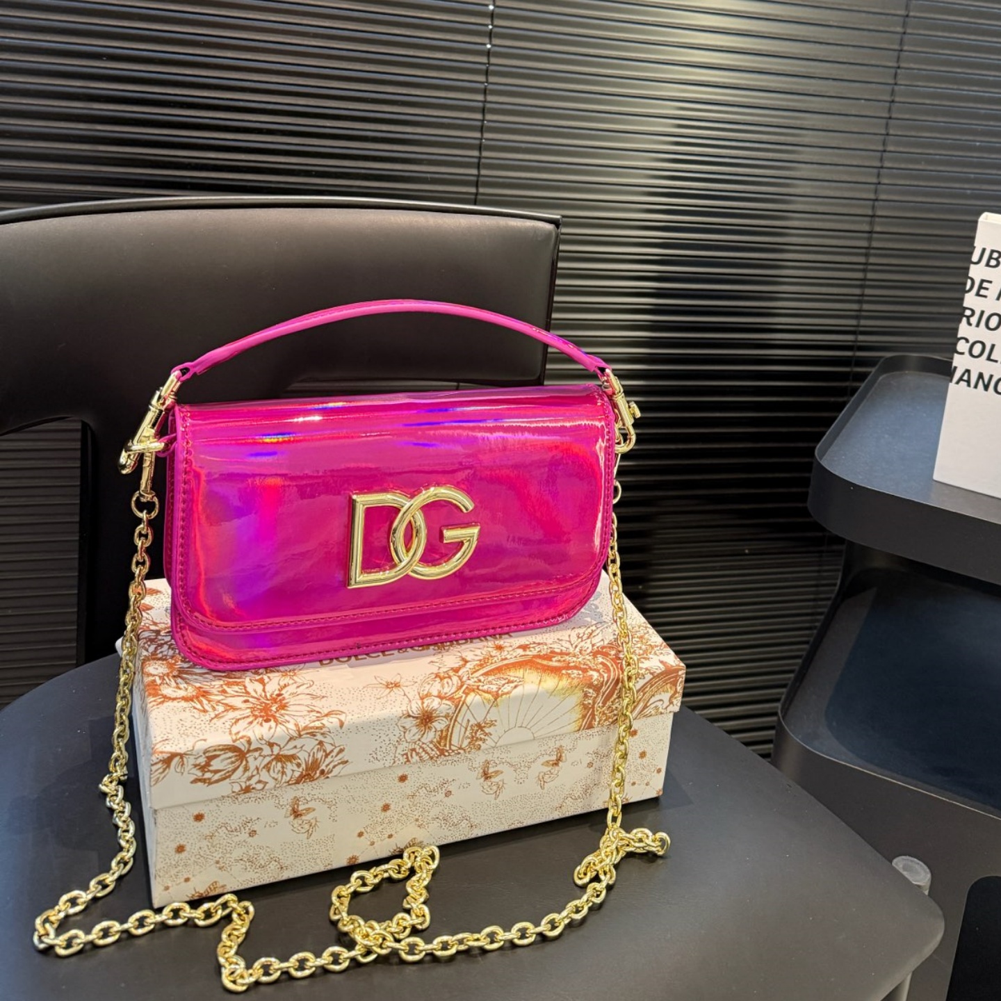 D&G Fashion ladies patent leather surface handbags YV24071616