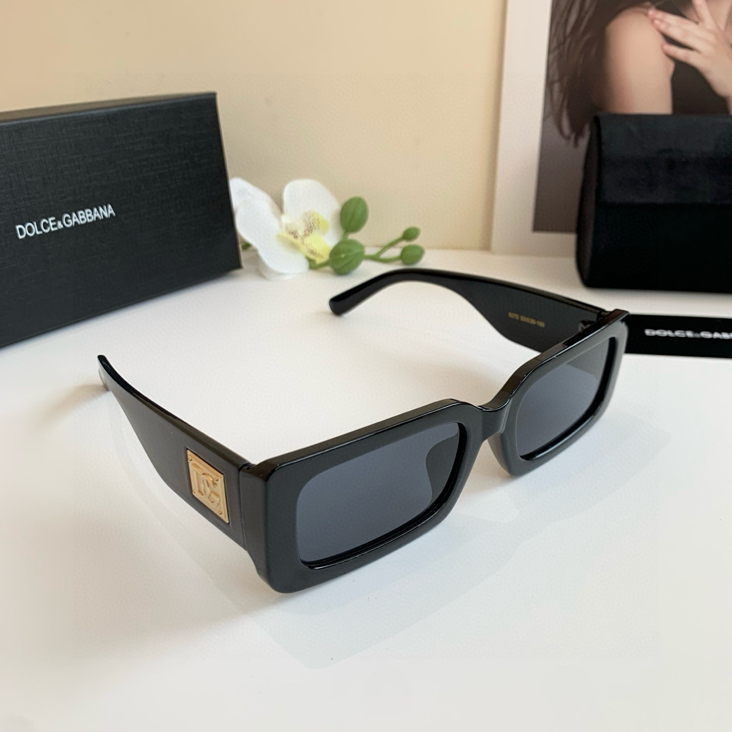 D&G Unisex Small square-frame sunshades trendy sunglasses  YV24071629