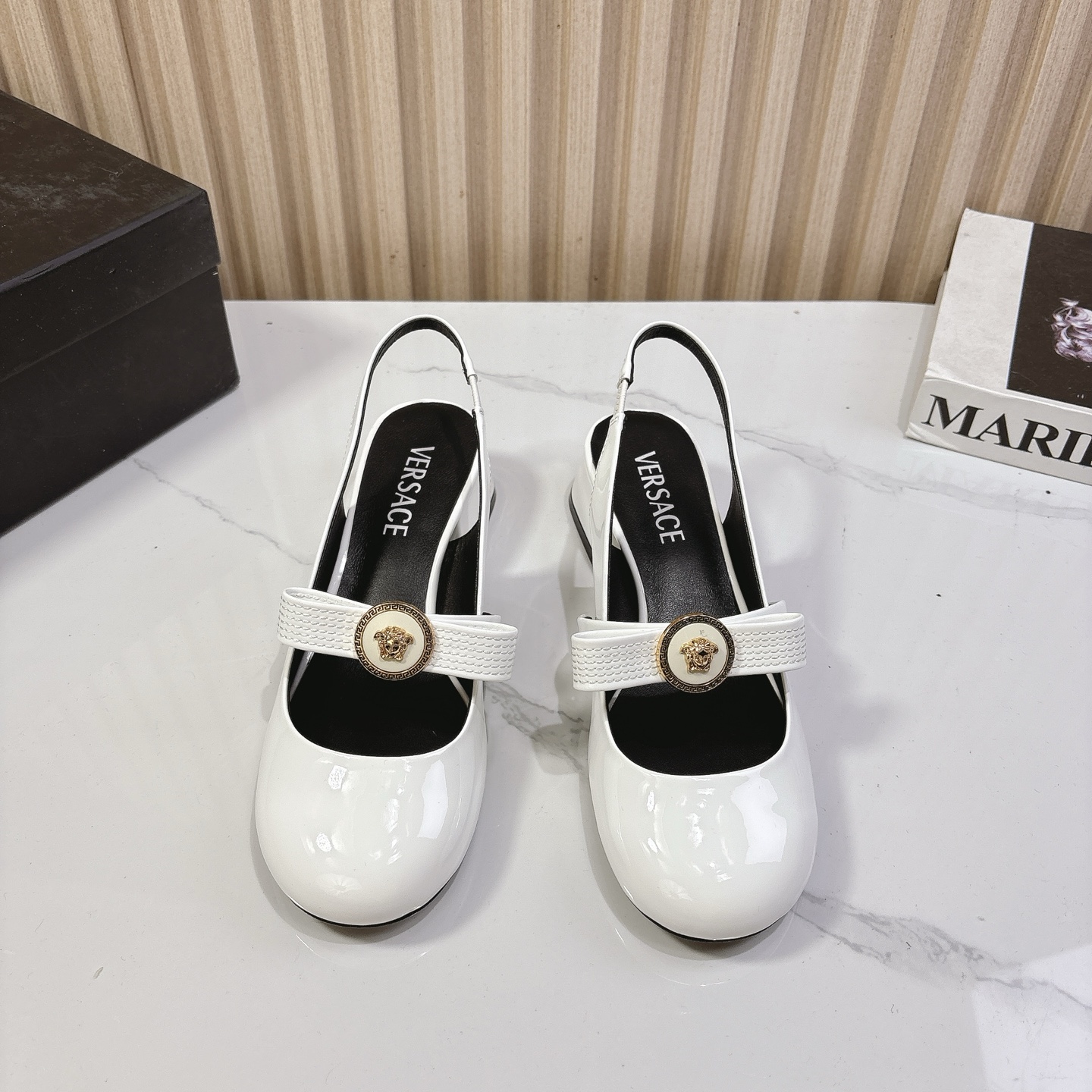 Vs Round Toe Backless High Heels DD25071660