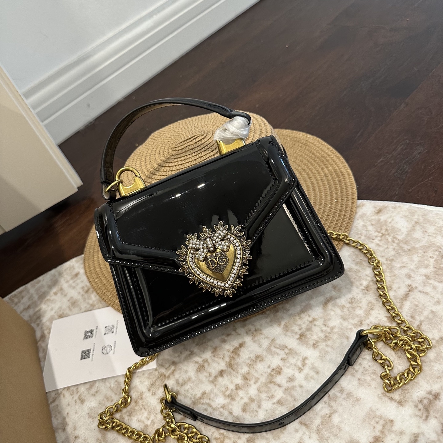 D&G Fashion ladies patent leather surface handbags YV24071615