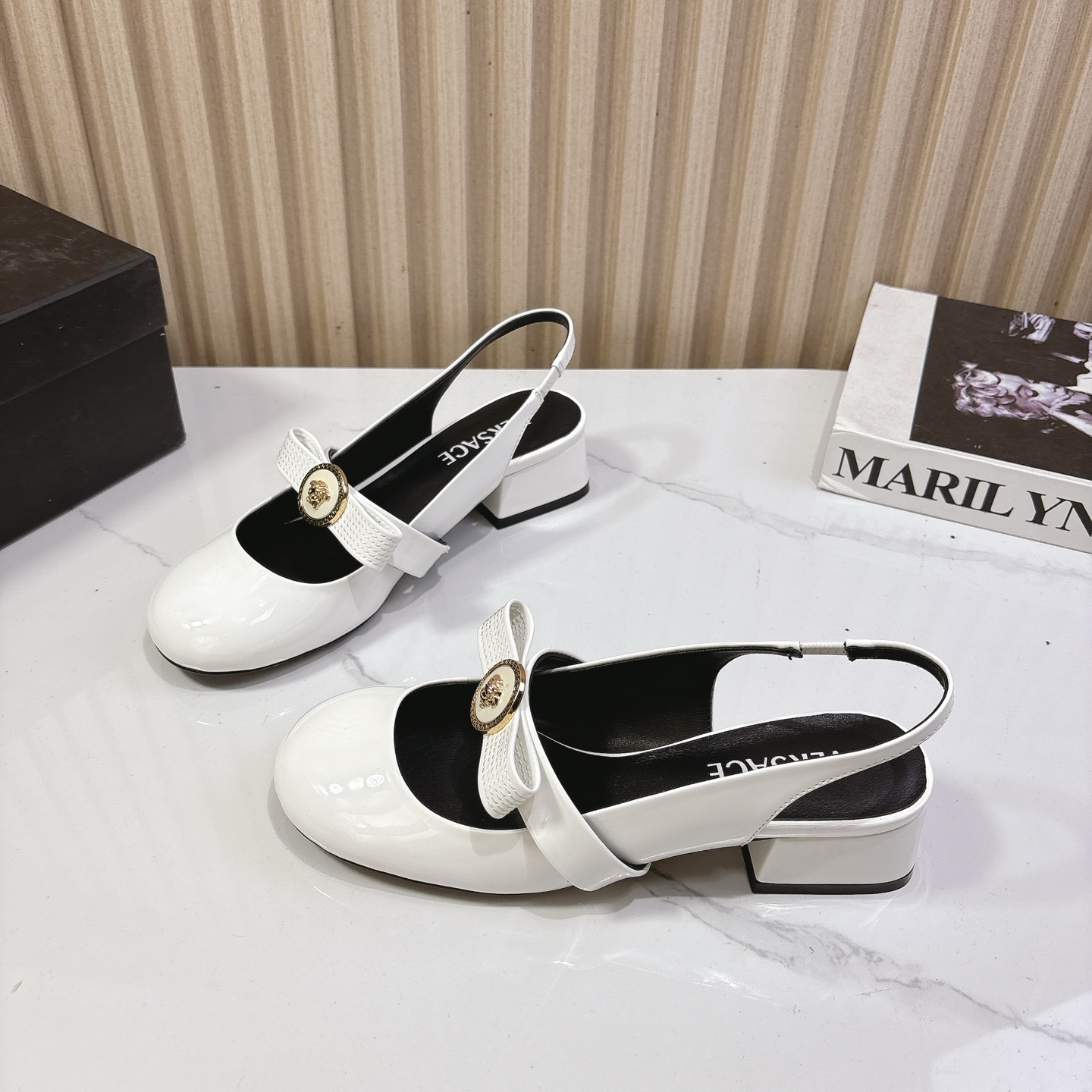 Vs Round Toe Backless High Heels DD25071660