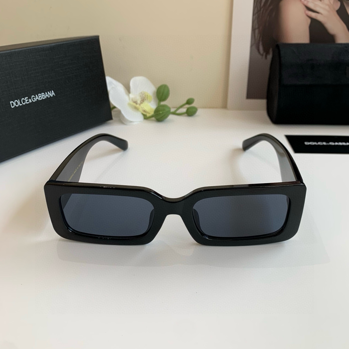 D&G Unisex Small square-frame sunshades trendy sunglasses  YV24071629