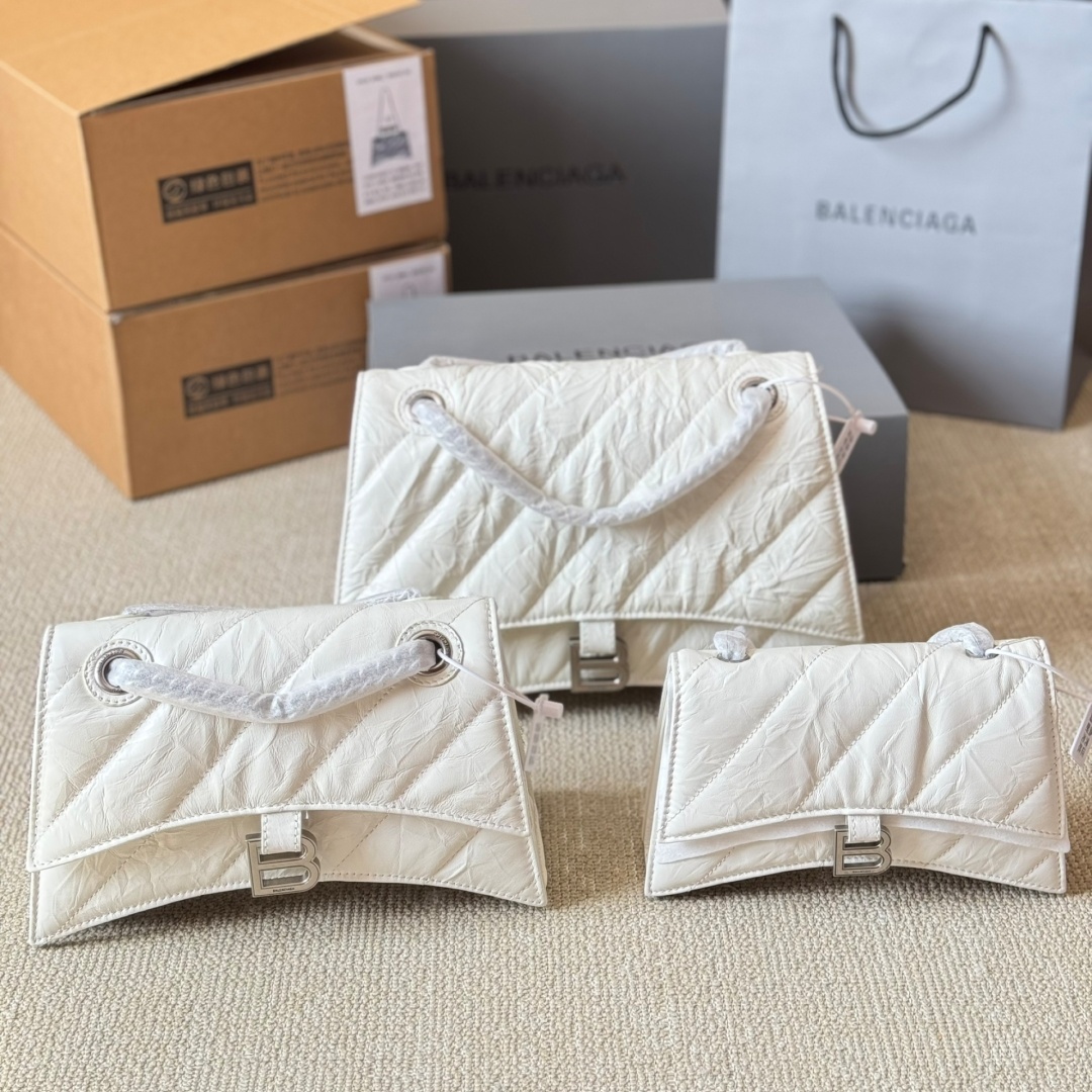 BLCG  Classic Top - Grain Leather Hourglass Bag YV24071603