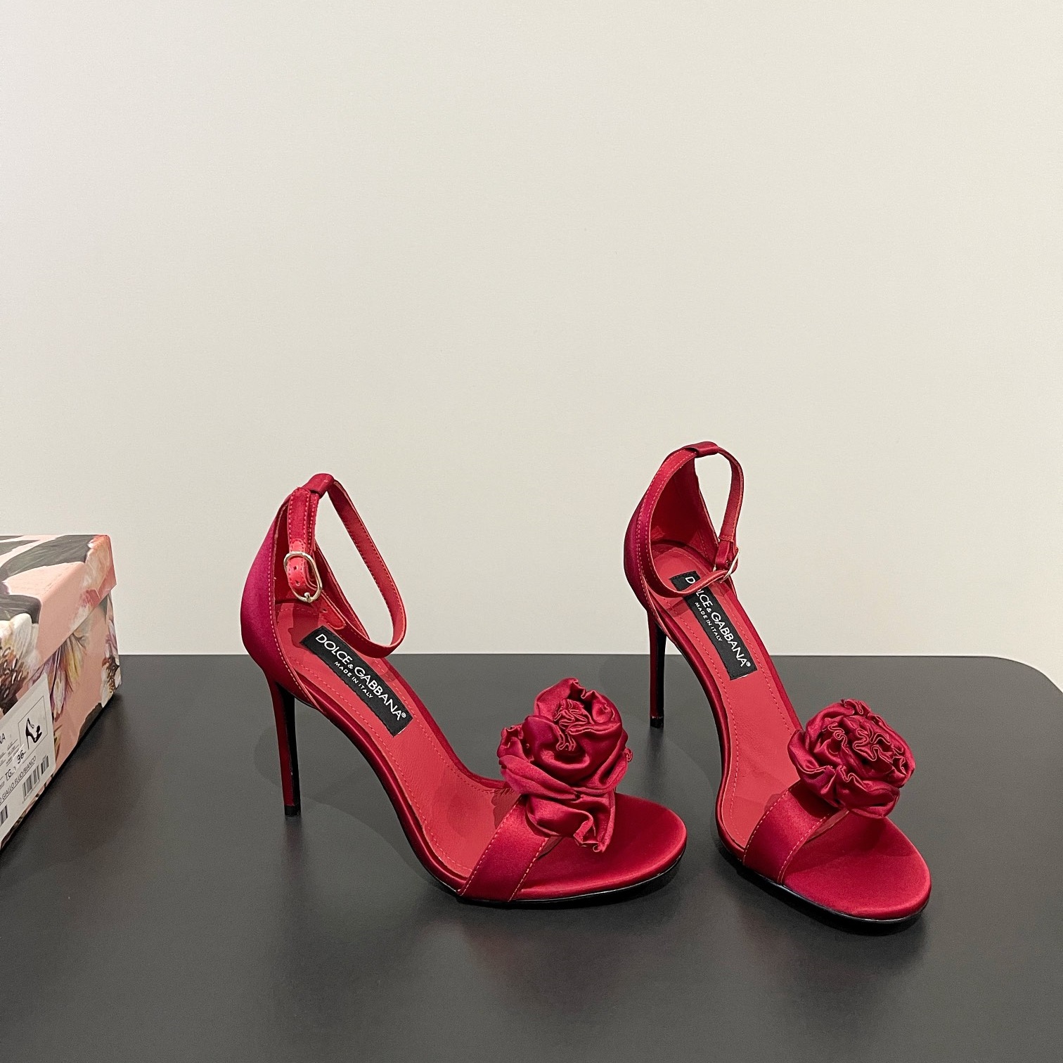 D&G  Satin Flower Heels shoes YV24071720