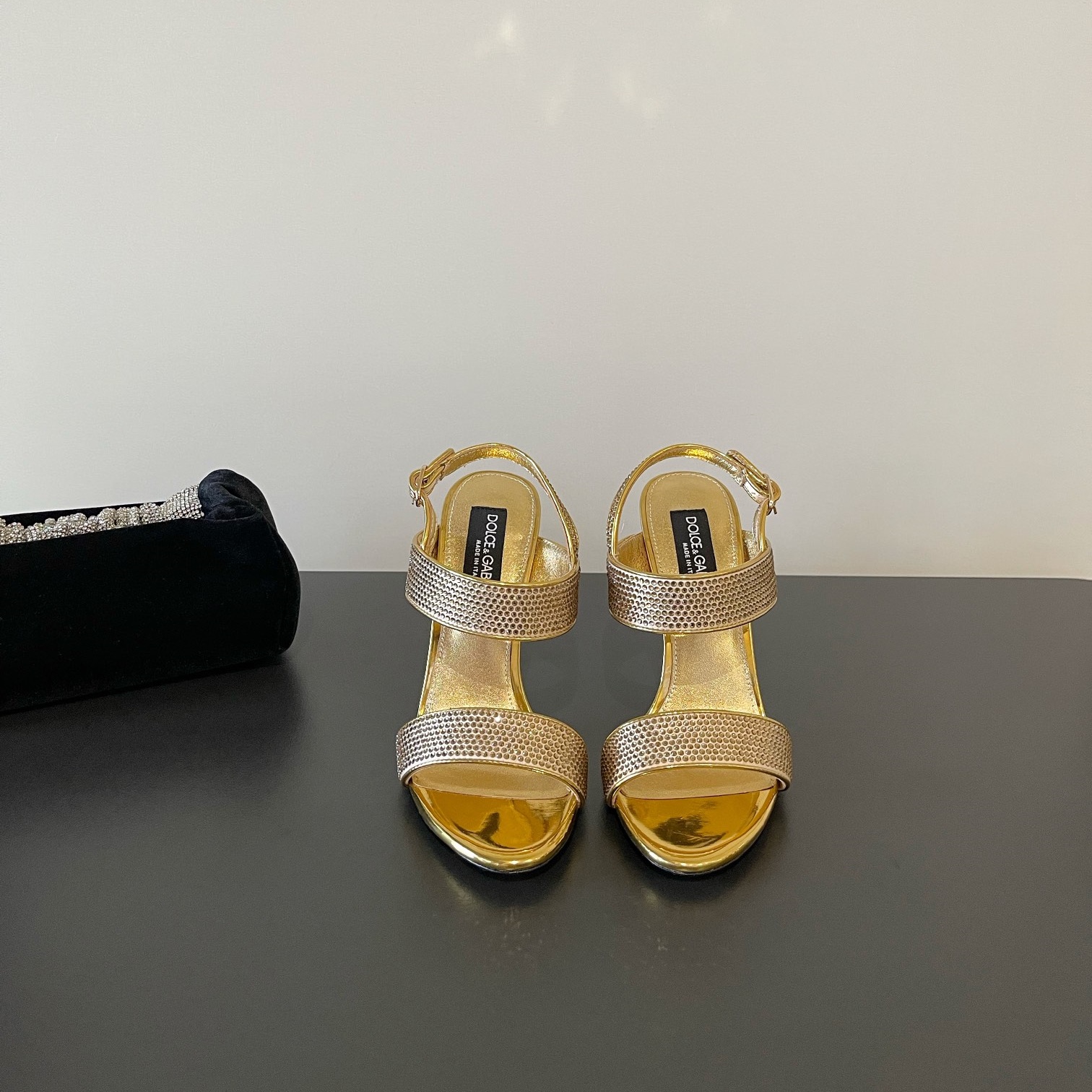 D&G  Diamond - studded decorative bands High - heeled shoes YV24071722