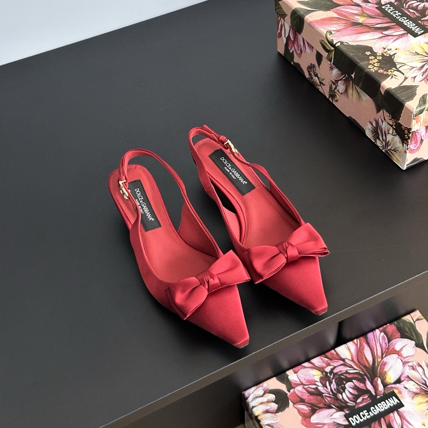 D&G Silk series sling - back heels  YV24071706