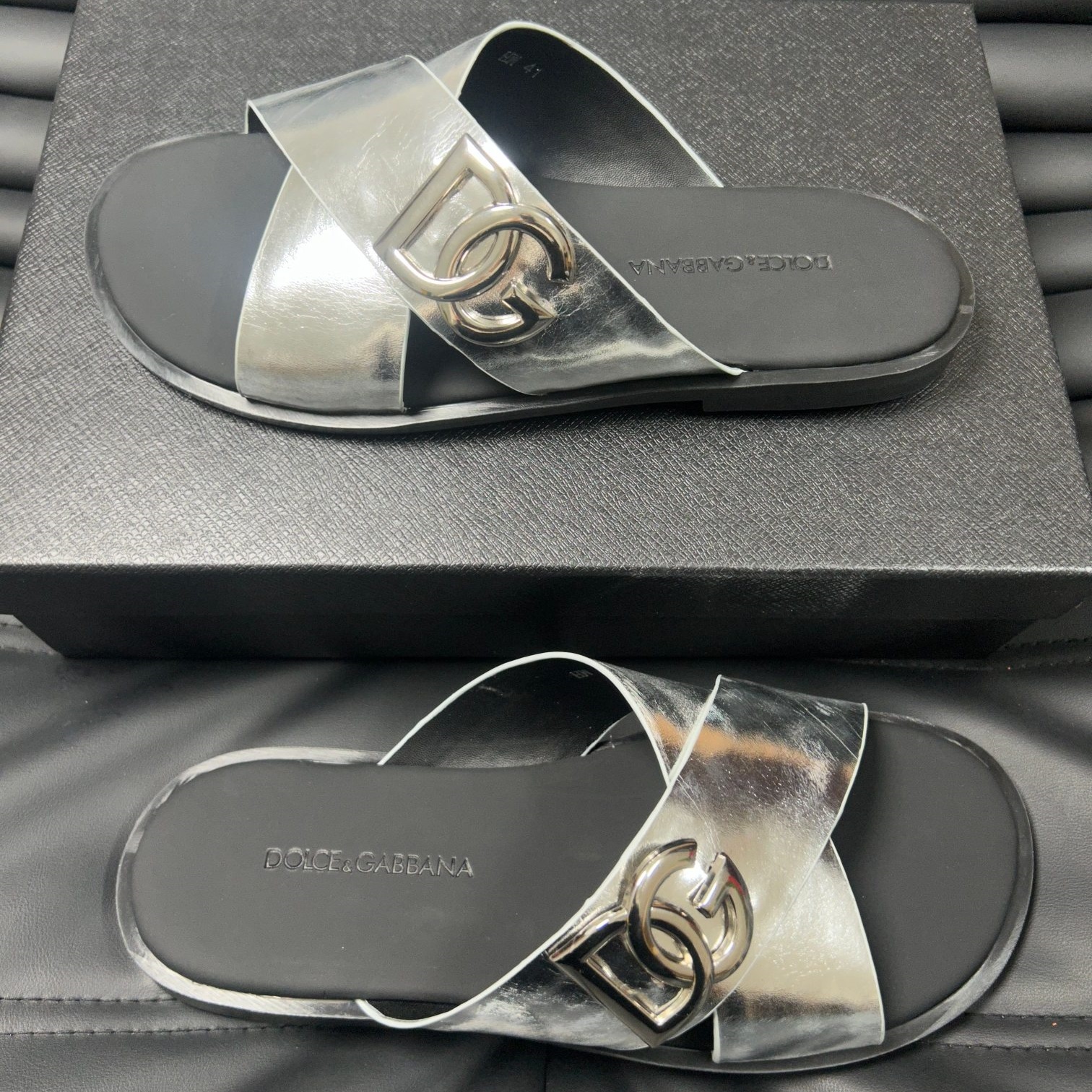 D&G Men's criss - cross strap beach slippers YV24071713