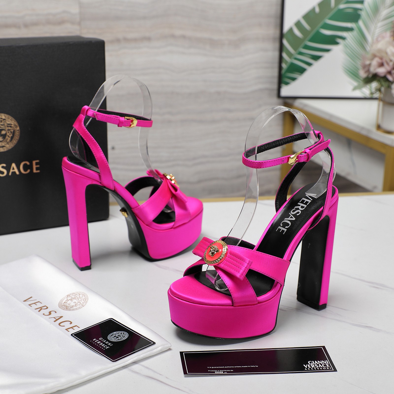 Vs Silk Super High Heel Sandals DD25071725