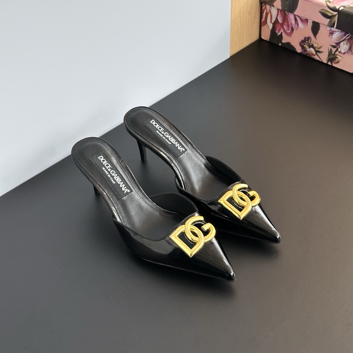 D&G Patent leather mule high - heeled women's shoes  YV24071708